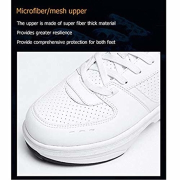 FLY FLU Schuhe Mit Rollen Skateboardschuhe,Inline-Skate,2-in-1-Mehrzweckschuhe,Verstellbare Quad-Rollschuh-Stiefel-Männliche Und Weibliche Paare 35-43EU,White-38 - 4