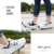 NNN Sportschuhe Skateboard Outdoor Gymnastik Turnschuhe Jungen Mädchen Freizeitschuh Schuhe Mit Rollen Drucktaste Einstellbare Skateboardschuhe Für Kinder Mädchen Junge Erwachsene,White1-42… - 5