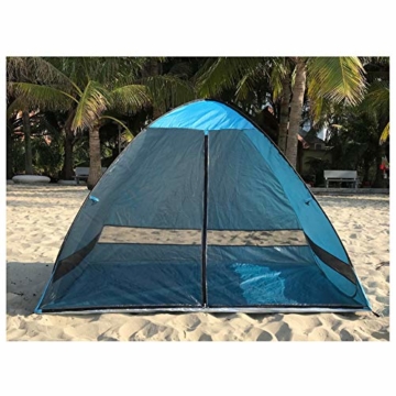 Queta Strandmuschel pop up tragbar Strandzelt für 2-3 Personen UV-Schutz für Familie BBQ Strand Garten Camping - 5