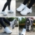 ZZ Inline-Skate Rollschuh Roller Skates Lauflernschuhe,Sneakers,2in1 Mehrzweckschuhe Schuhe Mit Rollen Skateboardschuhe,Inline-Skate,Verstellbare Quad-Rollschuh Stiefel Skateboardschuhe,White-EU34 - 7