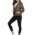 Abollria Damen Regenjacke Leichte Kurze Jacke mit Atmungsaktiv Futter Herbst wasserdichte Übergangjacken mit Kapuze - 5