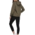 Abollria Damen Regenjacke Leichte Kurze Jacke mit Atmungsaktiv Futter Herbst wasserdichte Übergangjacken mit Kapuze - 6