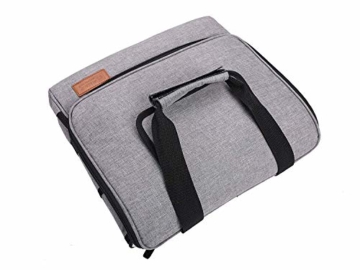 ALLCAMP 30L Kühltasche Faltbare Picknicktasche Thermo Tasche Isoliertasche Kühlkorb Kühlbox isolierbox mit 2 kühlakkus Grau - 8