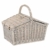 anndora Picknickkorb 4 Personen Weidenkorb Henkelkorb beige + Zubehör 23 TLG. - 3