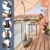 Baser Sonnenschirmständer für Balkon Wand mit befüllbarem Sandsack am Balkongeländer, Alternativ Sonnenschirm Balkonhalterung oder befestigung ohne bohren, für kleine sonnenschirme (20 KG, Dunkelgrau) - 2