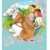 Bibi und Tina Strandtuch mit Pferde Sterne Mädchen | Badetuch Schwimmbadtuch 75x150 cm 100% Baumwolle Velours Türkis - 1
