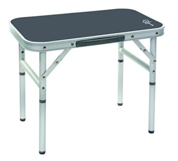 Bo-Camp Campingmöbel BC Tisch, abnehmbare Füße, Aluminium, 34 x 56 cm, Grau - 1