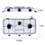 Campingkocher Camping Gaskocher 3 Flammig Campingherde mit Drehschalter, Camping Gaskocher Haltbar 59 cm x 32 cm x 9 cm Campingkocher - 7