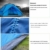 Campmore Wurfzelt 2/3/4 Personen, Sekundenzelt Campingzelt Kuppelzelt 240x210x135cm Blau - 3