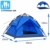 Campmore Wurfzelt 2/3/4 Personen, Sekundenzelt Campingzelt Kuppelzelt 240x210x135cm Blau - 1