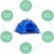 Campmore Wurfzelt 2/3/4 Personen, Sekundenzelt Campingzelt Kuppelzelt 240x210x135cm Blau - 7