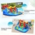 COSTWAY 7 in 1 Hüpfburg + 450W Gebläse Kombination mit Wasserrutsche, Aufblasbares Springburg Hüpfschloss Outdoor Bouncer Spielpool Luftgebläse inkl. Tragetasche, Pfähle, Reparaturpaket 350x315x245cm - 3