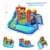 COSTWAY 7 in 1 Hüpfburg + 450W Gebläse Kombination mit Wasserrutsche, Aufblasbares Springburg Hüpfschloss Outdoor Bouncer Spielpool Luftgebläse inkl. Tragetasche, Pfähle, Reparaturpaket 350x315x245cm - 8