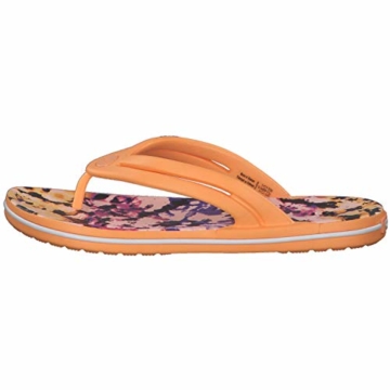 Crocs Mädchen Crocband Tie Dye Mania W Freizeit Flip Flops und Sportwear Girl, Orange (Melone), 34 EU - 6