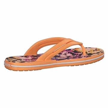 Crocs Mädchen Crocband Tie Dye Mania W Freizeit Flip Flops und Sportwear Girl, Orange (Melone), 34 EU - 7