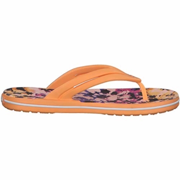 Crocs Mädchen Crocband Tie Dye Mania W Freizeit Flip Flops und Sportwear Girl, Orange (Melone), 34 EU - 8