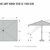 Derby Basic Lift NEO 250x200 – Rechteckiger Sonnenschirm – Höhenverstellbar – ca. 250x200 cm – Anthrazit - 2