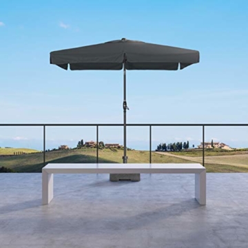 Derby Basic Lift NEO 250x200 – Rechteckiger Sonnenschirm – Höhenverstellbar – ca. 250x200 cm – Anthrazit - 4