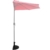 Deuba Sonnenschirmständer halbrund 9 kg Blumen Design schwarz Gussoptik Schirmständer wetterfest Sonnenschirm Ständer - 4