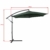 Deuline® Alu Sonnenschirm Ø300cm Gartenschirm Marktschirm Ampelschirm mit Kurbel Alu Mast UV Schutz Wasserabweisende Bespannung gratis Schutzhülle Mallorca Grau 521801 - 2