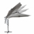 Deuline® Alu Sonnenschirm Ø300cm Gartenschirm Marktschirm Ampelschirm mit Kurbel Alu Mast UV Schutz Wasserabweisende Bespannung gratis Schutzhülle Mallorca Grau 521801 - 5