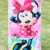 Disney Minnie Maus Strandtuch Handtuch Verschiedene Designs 70 x 140 cm, für Kinder Jungen und Mädchen, 100% Baumwolle (pink mit Blumen) - 5