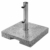 doppler Granit Sockel 25 kg – Hochwertiger Sonnenschirmständer mit Edelstahlrohr – Quadratisch – 45x45x5,5cm - 1
