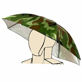 Elastisches Stirnband-Tarnungs-Muster Sun-Regen-Regenschirm-Hut-Kappe für Fischen-Strand-Golf- Armee-Grün-Handfreies Headwear-Schatten-Gartenarbeit-Fotografie-wandernder Hut, Bunte Neuheit durch So - 1