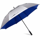 G4Free 62/68 Inch UV-Schutz Winddicht Sonnen- und Regenschirm Golfschirm Autorisches Öffnen Doppelbaldachin Belüftet Übergröße für Herren und Damen - 1