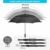 Gonex Sturmfest Golf Regenschirm 62 Zoll Groß XXL, UV-Schutz, Automatischer Offener Regenschirm mit Winddichtem, Wasserabweisendem Doppelverdeck, Eva-Griff,für 2-7 Männer, Schwarz - 2