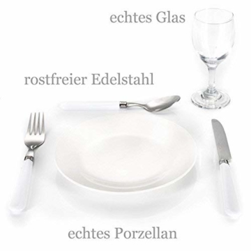 GOODS+GADGETS Weidenkorb Picknickkorb aus Weide mit Picknick Geschirr, Besteck, Gläsern, Korkenzieher (Picknickkorb - 2 Personen) - 2