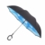 Hellery Reverse Regenschirm mit C-Griff, Umgedrehter Golfschirm, Stockschirm, Autofahrerschirm, Double Layer Inverted Umbrella - Blauer Himmel Weiße Wolke - 3