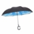 Hellery Reverse Regenschirm mit C-Griff, Umgedrehter Golfschirm, Stockschirm, Autofahrerschirm, Double Layer Inverted Umbrella - Blauer Himmel Weiße Wolke - 4