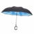 Hellery Reverse Regenschirm mit C-Griff, Umgedrehter Golfschirm, Stockschirm, Autofahrerschirm, Double Layer Inverted Umbrella - Blauer Himmel Weiße Wolke - 8