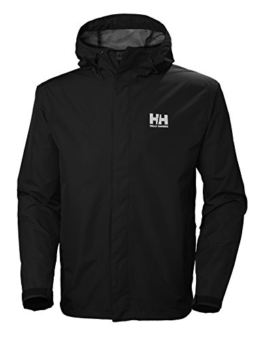 Helly Hansen SEVEN J JACKET – Wasserdichte Regenjacke für Sport und Outdoor-Aktivitäten – Kapuzenjacke für Herren, Schwarz (Black), XL - 1