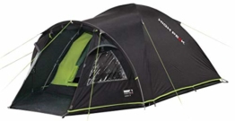 High Peak Kuppelzelt Talos 4, Campingzelt mit Vorbau, Iglu-Zelt für 4 Personen, doppelwandig, 4.000 mm wasserdicht, Vorbau mit Zeltboden, Ventilationssystem, Moskitoschutz, Klarsichtfolien-Fenster - 1