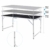 Homfa Campingtisch Klapptisch faltbar Gartentisch aus Aluminium Falttisch höhenverstellbar schwarz 120x60x55/60/70cm - 3