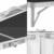Homfa Campingtisch Klapptisch faltbar Gartentisch aus Aluminium Falttisch höhenverstellbar schwarz 120x60x55/60/70cm - 4
