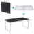 Homfa Campingtisch Klapptisch faltbar Gartentisch aus Aluminium Falttisch höhenverstellbar schwarz 120x60x55/60/70cm - 5