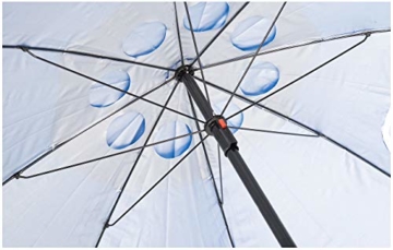infactory Sonnenschirm Muschel: 2in1-Sonnenschirm und Strandmuschel 2 Seitenwände, UV50+, verstellbar (Sonnenschirm Strandschirm) - 7