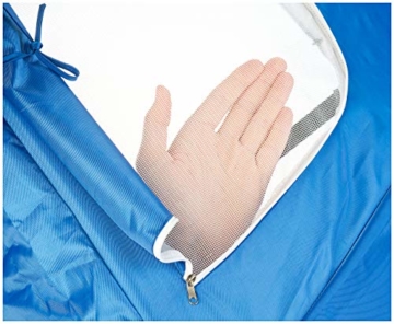 infactory Sonnenschirm Muschel: 2in1-Sonnenschirm und Strandmuschel 2 Seitenwände, UV50+, verstellbar (Sonnenschirm Strandschirm) - 8