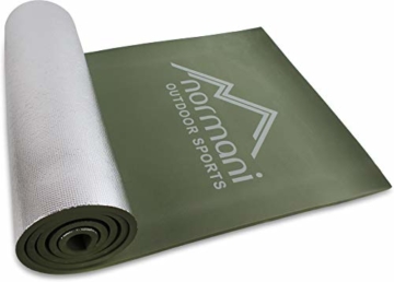 Isomatte Compact Aluminium Thermo Matte Isoliermatte Camping Outdoor leicht Farbe Oliv - 4