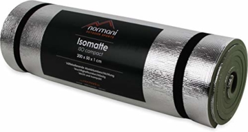 Isomatte Compact Aluminium Thermo Matte Isoliermatte Camping Outdoor leicht Farbe Oliv - 1