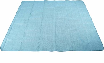 jilda-tex Picknickdecke Campingdecke XXL Matte 200x200 cm Strandmatte wasserdicht sandfest (Chillout-Petrol) - 2