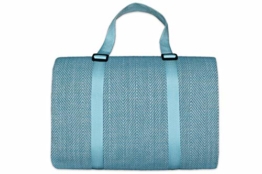 jilda-tex Picknickdecke Campingdecke XXL Matte 200x200 cm Strandmatte wasserdicht sandfest (Chillout-Petrol) - 1