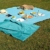 jilda-tex Picknickdecke Campingdecke XXL Matte 200x200 cm Strandmatte wasserdicht sandfest (Chillout-Petrol) - 4