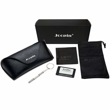 Joopin Retro Halbrahmen Sonnenbrille Herren/Damen Klassische Polarisierte Sonnenbrille mit UV400 Schutz - 6