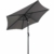 Kingsleeve Sonnenschirm Balkon anthrazit 200cm knickbar rund neigbar wasserabweisend Kurbel 2m Balkonschirm Gartenschirm - 4