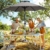 Kingsleeve Sonnenschirm Balkon anthrazit 200cm knickbar rund neigbar wasserabweisend Kurbel 2m Balkonschirm Gartenschirm - 6