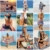Mikrofaser Stoff Strandtuch Familie Groß 176x76 cm - 2er Pack XXL Boho Mandala Muater Schnelltrocknend Strandtücher, Strandlaken Handtuch, Bunt Beach Towel Männer Damen für Pool, Picknicks, Camping - 3